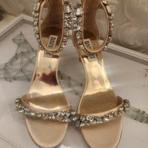 Badgley Mischka Embellished heeled sandals. NWT. Size 6